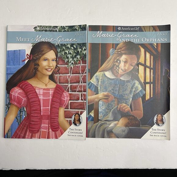 American Girl Set of 2 Books Meet Marie Grace Marie Grace and the Orphans 2011 - Picture 1 of 11